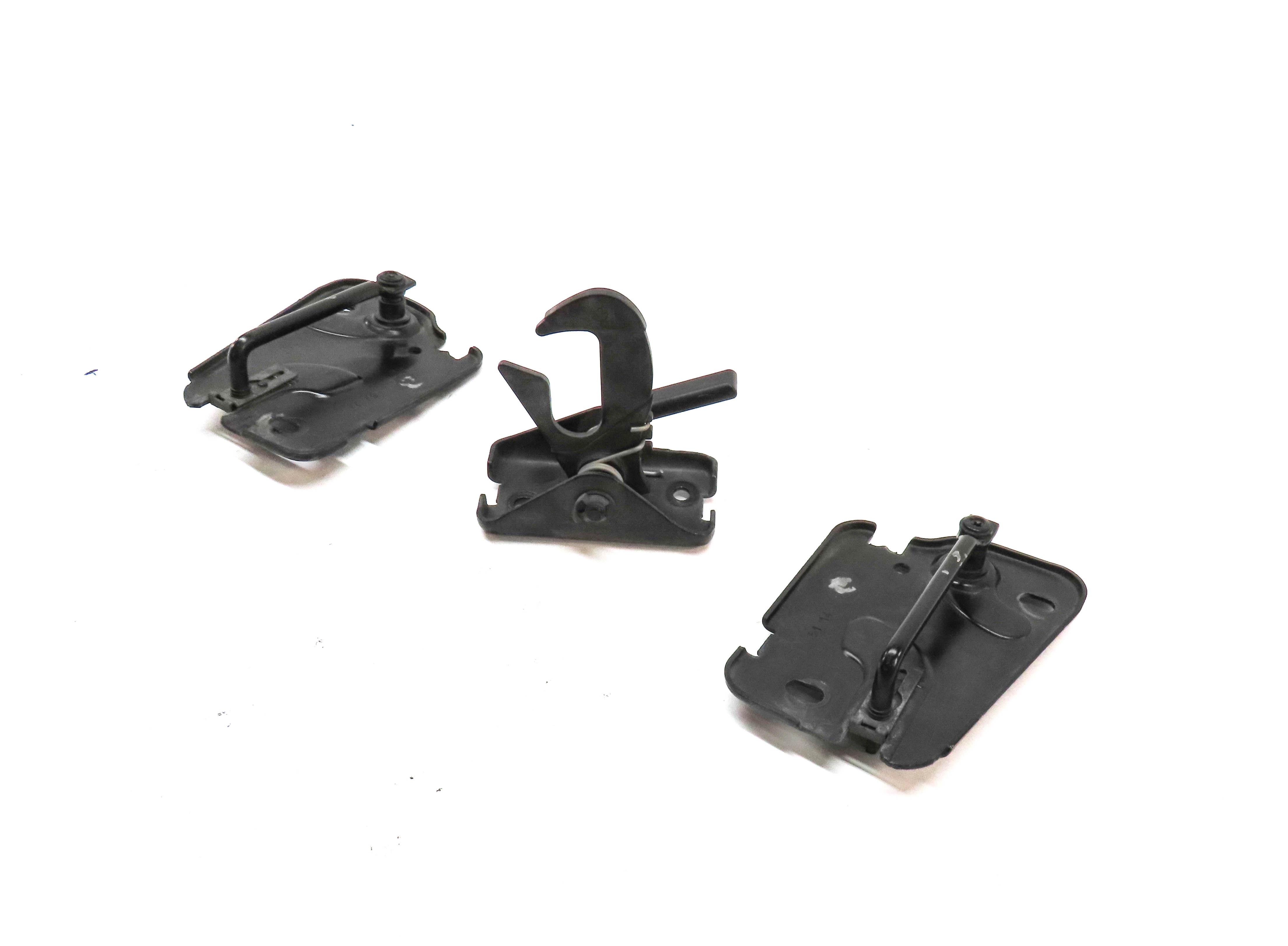 2015 AUDI S3 (8V) FRONT HOOD BONNET LID SAFETY RELEASE LEVER CATCH HOOK SET/3 — exact item pictured